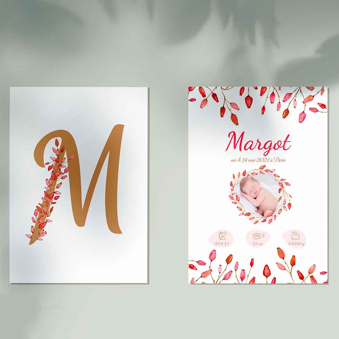Affiche de naissance MLNDESIGN Affiche de naissance MLNDESIGN