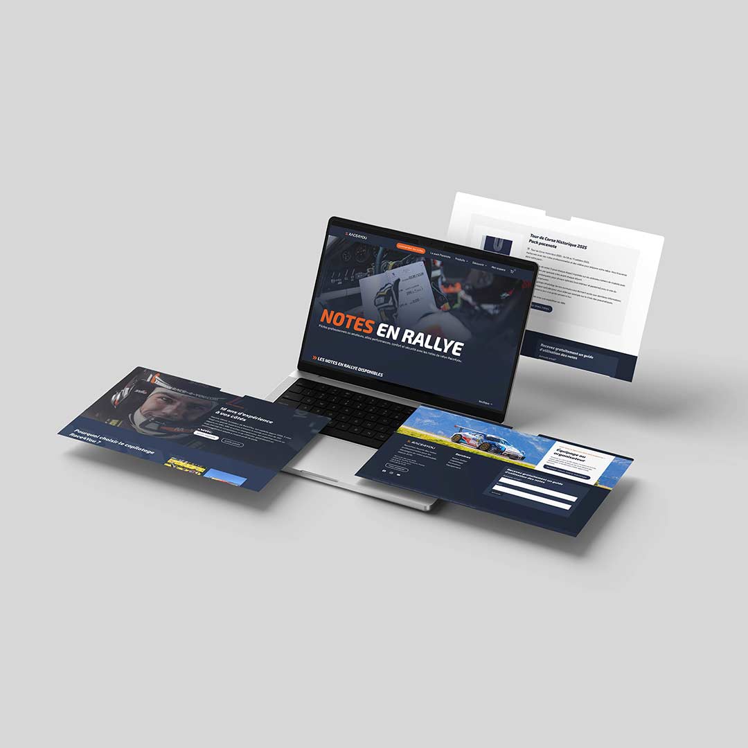 Race4You site internet Mln design Race4You site internet Mln design