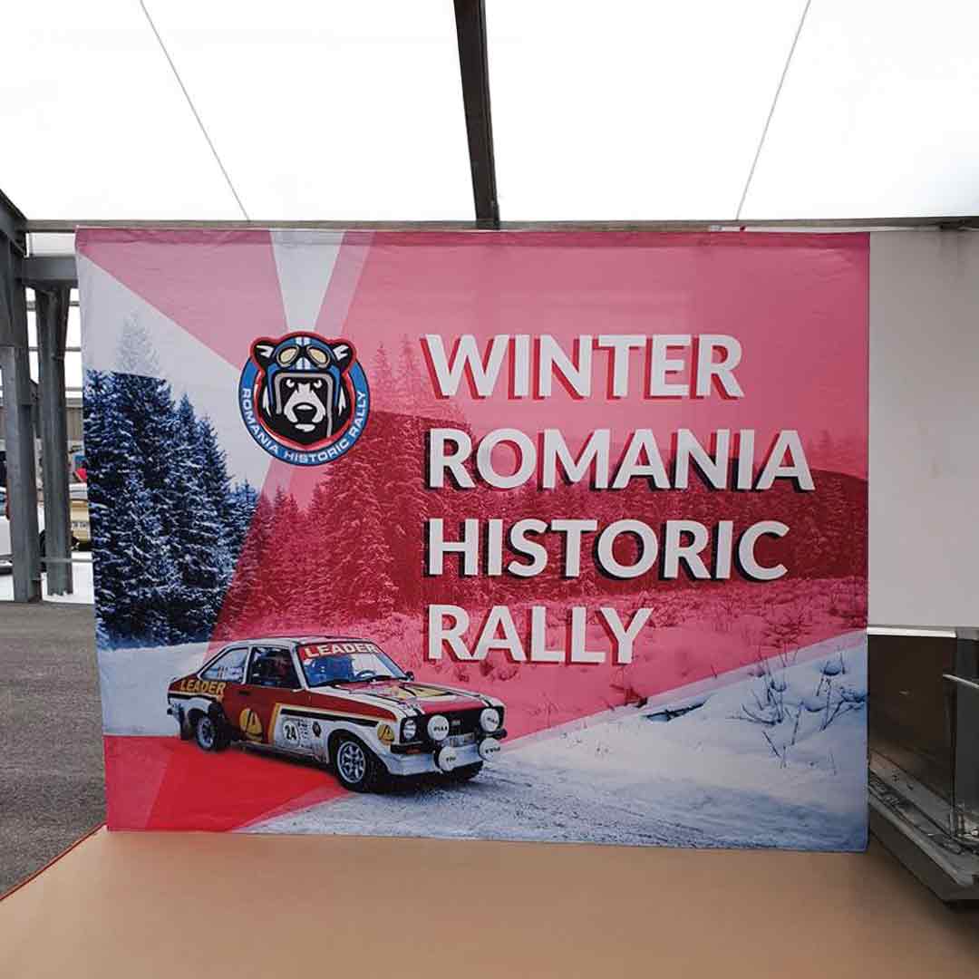 Stand parapluie Winter Romania Historic Rally Stand parapluie Winter Romania Historic Rally